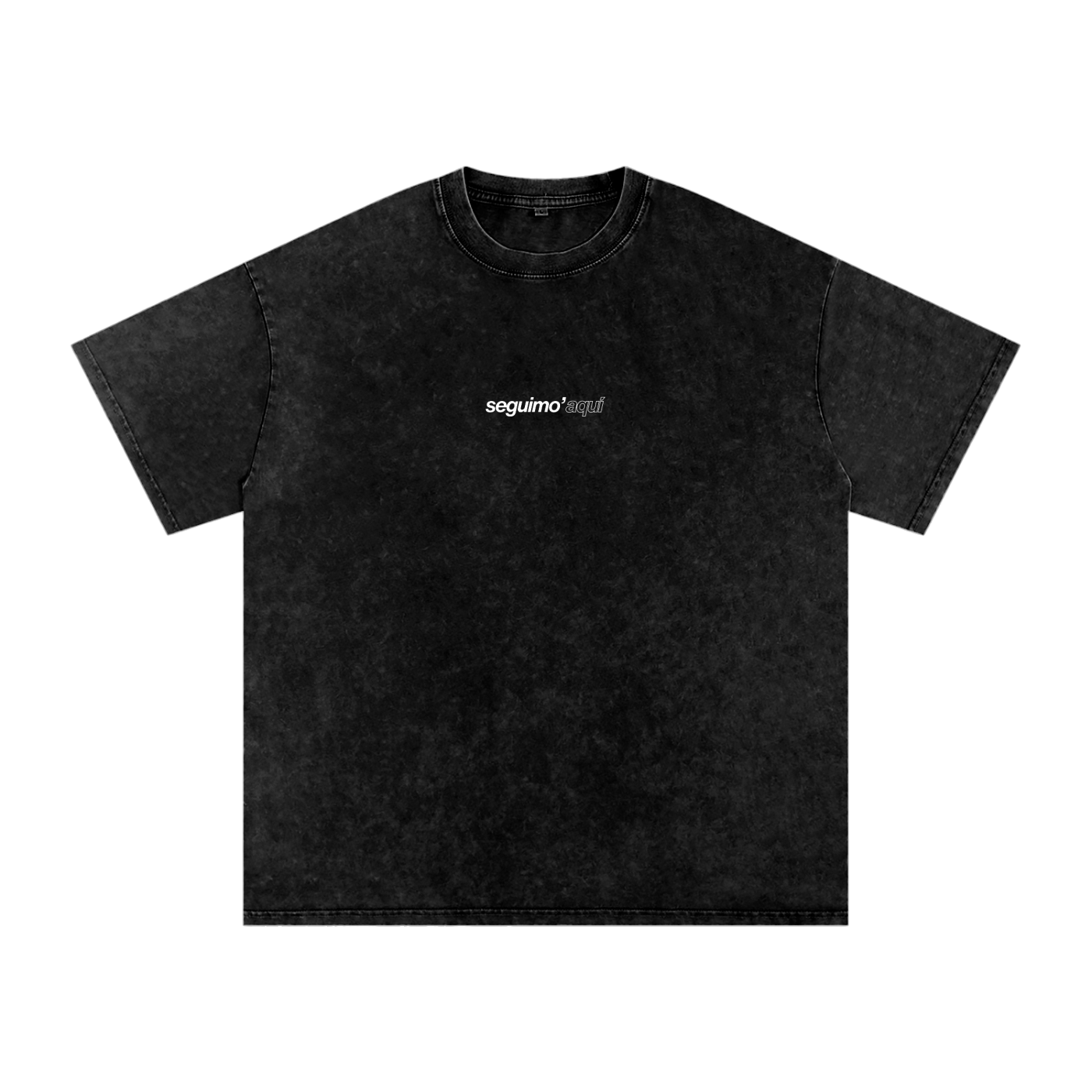 Seguimo' Aquí Acid Wash Oversized T-Shirt