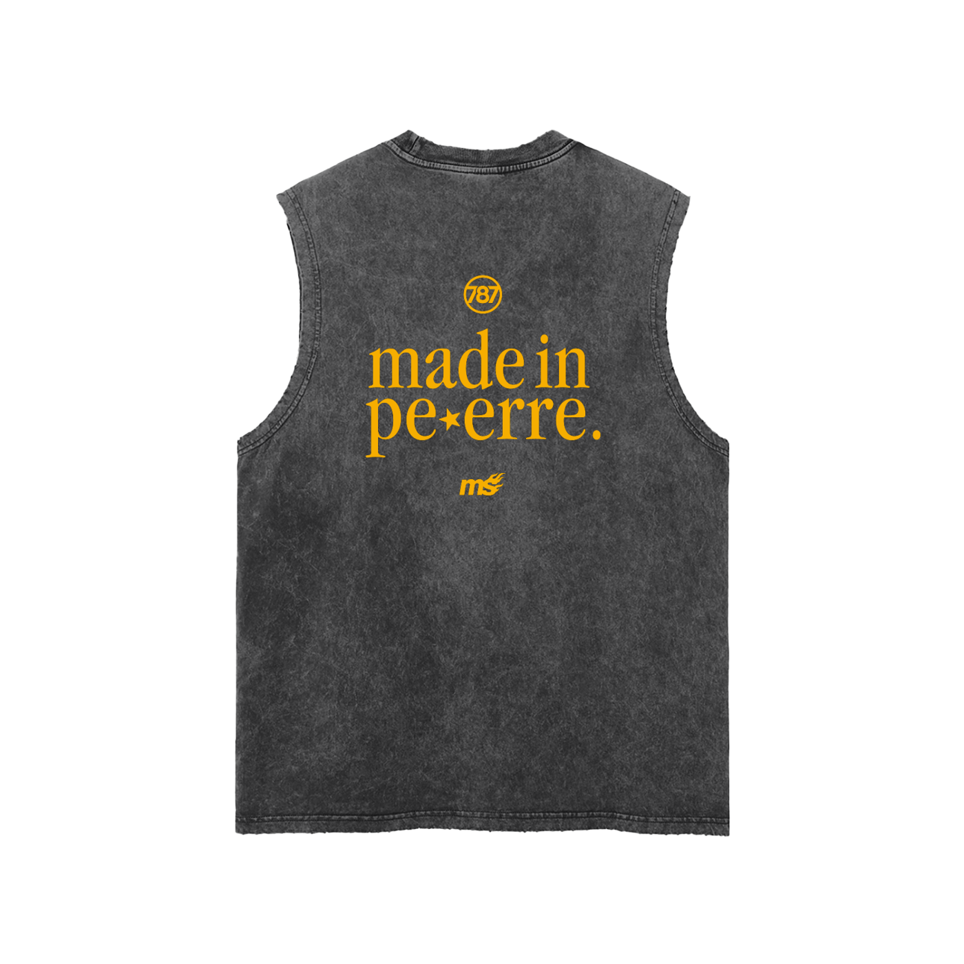 Made in Pe-Erre Snow Washed Tank Top — Yellow