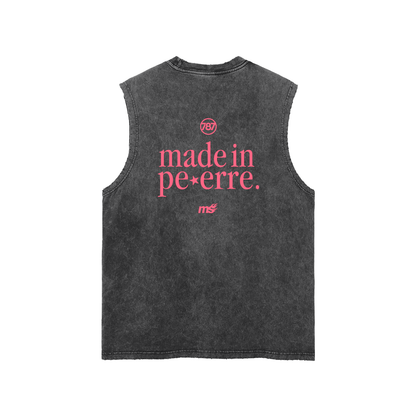 Made in Pe-Erre Snow Washed Tank Top — Pink