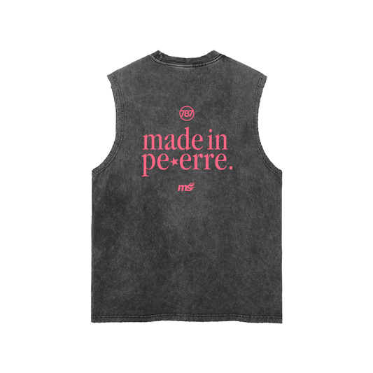 Made in Pe-Erre Snow Washed Tank Top — Pink